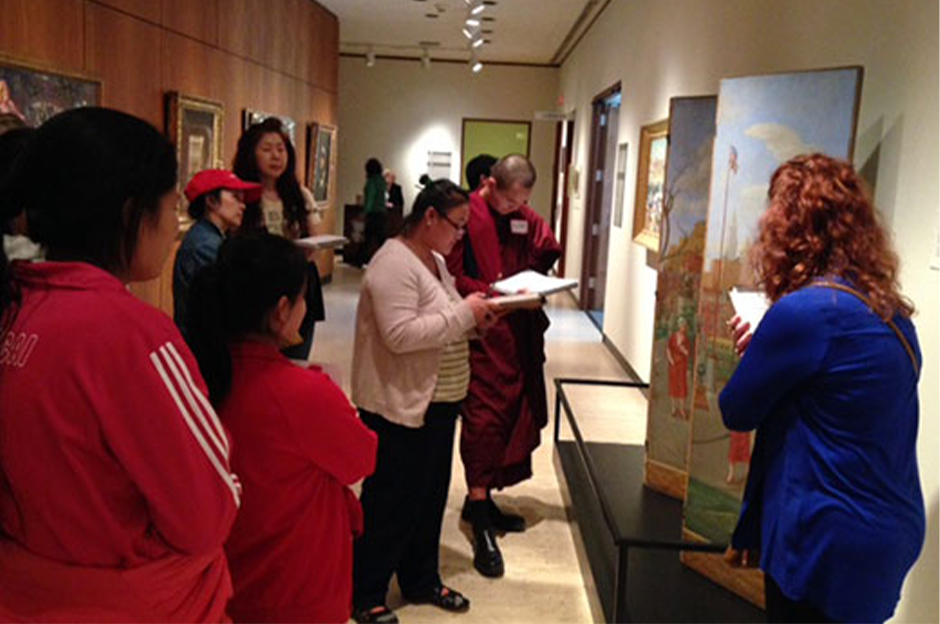 Shared Traditions ESL Class in Museum of Art, summer 2014