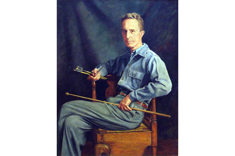 Portrait of Norman Rockwell, 1950, Gene Pelham (American, 1909–2004), Norman Rockwell Museum Collection